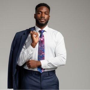 Oscar de la Renta couture collection neckwear men’s hundred percent silk tie